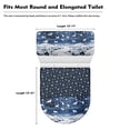 thumbnail image 5 of HELLHERO 2 Piece Fits All Toilet Shapes Toilet Lid Cover with Elastic Edge for Stretch (Snowflakes), 5 of 5