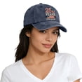 thumbnail image 3 of USA 250th Anniversary Baseball Cap, Patriotic Embroidered and Printed American Flag Dad Hat, Adjustable 4th of July Hat for Men and Women, Freedom Celebration Cap Navy, 3 of 6