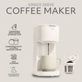 thumbnail image 2 of Single-Serve Coffee Maker Machine for Pods & Grounds with K Cup, Self Cleaning & Small Portable Coffee Maker, 2 of 8