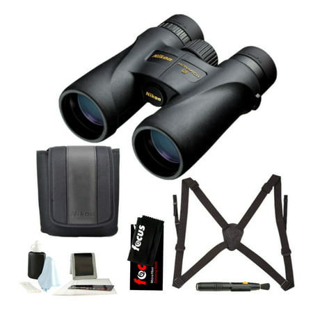 Nikon 10x42 Monarch 5 Roof Prism Binoculars (Black) with Bino Caddy