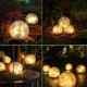 thumbnail image 4 of Solar Garden Lights Outdoor Cracked Glass Ball Waterproof Wireless Warm White LED Lamp, 4 of 5