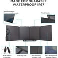 EF EcoFlow 110W Portable Solar Panel for Power Station,Foldable Solar Charger with Adjustable Kickstand, Waterproof IP67 for Outdoor Camping,RV,off Grid System,Used,Certified Reconditioned