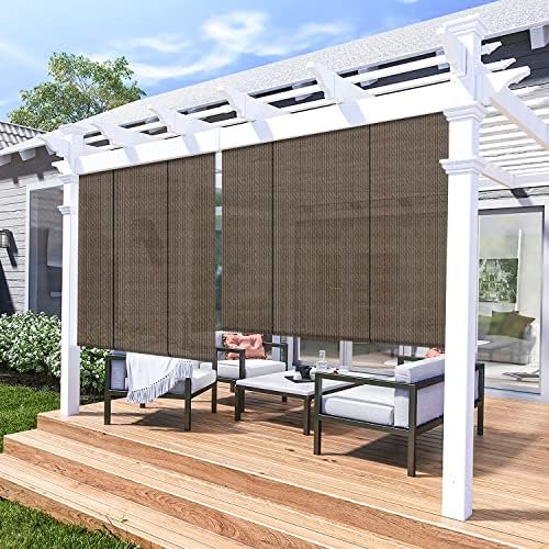 Outdoor Shade, Roll Up Shade Blind Sun Shade For Patio Porch Back Yard