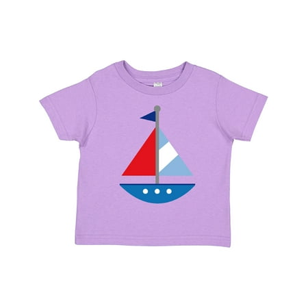

Inktastic Personalized Sailboat Boys or Girls Toddler T-Shirt