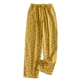 thumbnail image 1 of Icvfdpl Work Pants Women,Loquat Fruit Pajama Thin Style With Drawstring Side Pockets Pants Outwear,L, 1 of 3