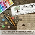 thumbnail image 5 of 1 Set Wooden Family Birthday Reminder Calendar BoardBirthday Family Tree Board With Tags DIY Birthday Tracker Hanging Plaque 12x40cm/4.7x15.5inch for Home Decoration Friends, 5 of 7