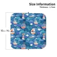 thumbnail image 2 of Kdxio Watercolor Ships Funny Coasters,4 Pcs Leather Coasters,Housewarming Gifts,Protect Furniture from Water Marks Scratch and Damage, 2 of 6