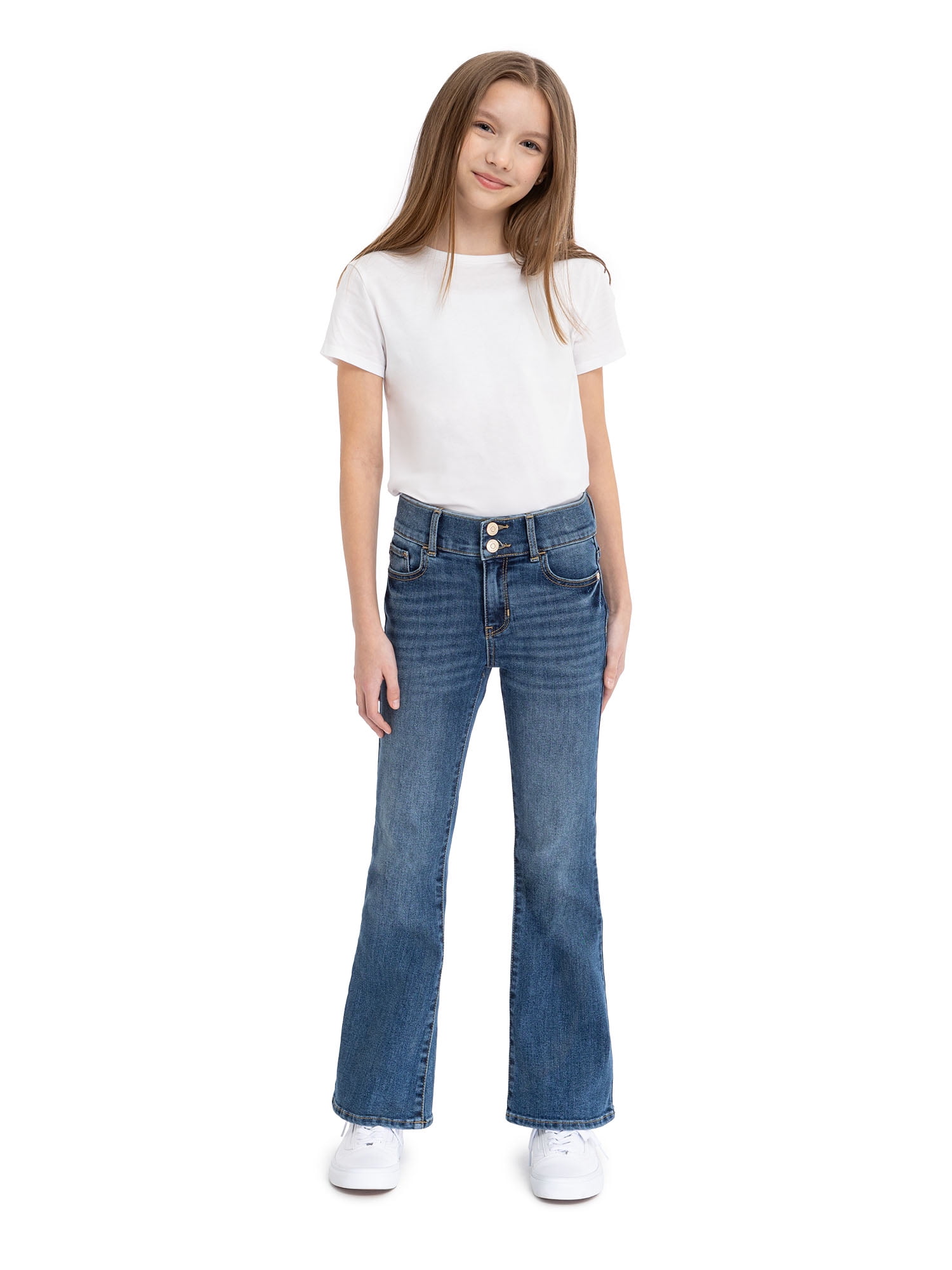 Jordache Girls High Rise Flare, Sizes 5-18