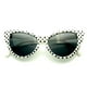 Emblem Eyewear - Lunettes de Soleil Mode Mod Super Chat Oeil de Chat à Pois – image 2 sur 3