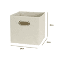 thumbnail image 4 of 4 Piezas Caja Almacenamiento Organizadoras De Tela Plegables BELUG Negro, 4 of 6