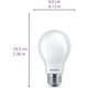 thumbnail image 3 of Bombillas Philips LED A19, paquete de 8 W (60 W) 800 lm 5000 K, 3 of 9