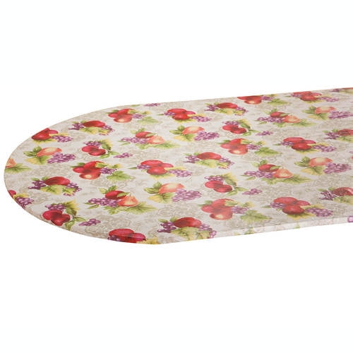 Fruit Harvest Vinyl Elasticized Table Cover42x68OvalOblong