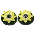 thumbnail image 4 of OUNONA 2Pcs Solar Energy Lotus Light Yellow Floating Pond Decorative Landscape Lamp, 4 of 8