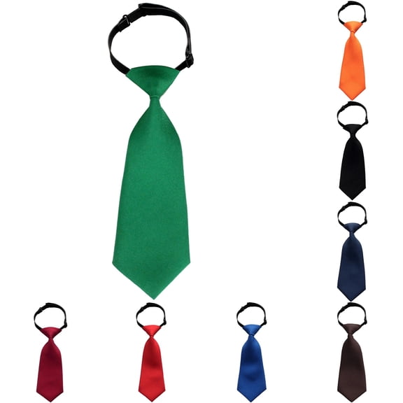 Smart Kids Bow Ties for Boys and Girls Solid Color Necktie Suitable for Wedding Party Formal Occasions for Children 3 to 16