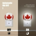 thumbnail image 4 of Night Light Plug into Wall,Dusk to Dawn Sensor Auto-On/Off for Bathroom, Hallway,Kids Room-Red And White Maple Leaf On The Flag Of Canada, 4 of 4