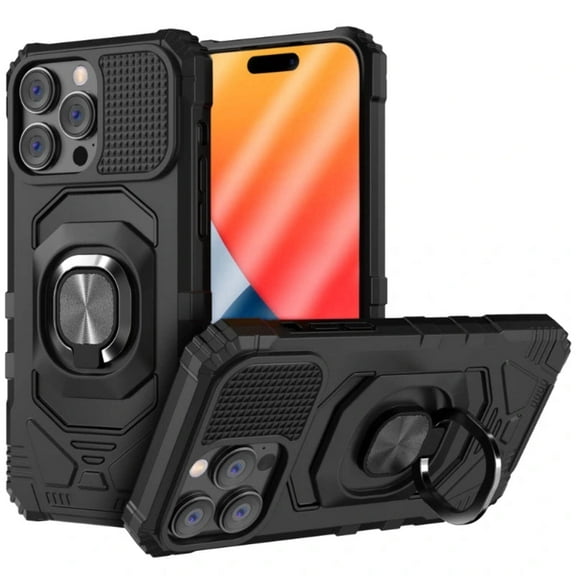 Rome Tech iPhone 15 Pro Heavy Duty Armor Case - Black