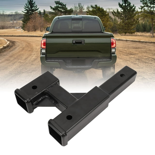 Trailer Hitch Riser, Sturdy Trailer Hitch Riser Extender Enhanced Efficiency Black for Car SUV Pickup Truck RV with 2in Towing Port