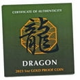 thumbnail image 4 of 2023 Australia 1 oz Gold Dragon COA #10 PR-70 PCGS (FS), 4 of 4