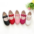 thumbnail image 3 of Zapatos de cuero negro para niñas, zapatos de mesa para niños, zapatos blancos para estudiantes, zapatos escolares de flores de etiqueta, zapatos de suela blanda con tendones, 3 of 6