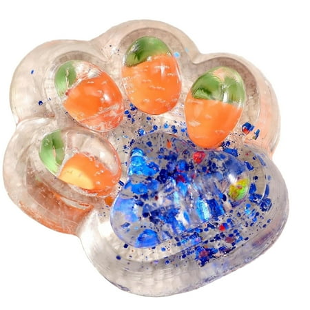 Taba Squishy Cat Paw Silicone Squeeze Toys for Stress Relief Cat Paw Squishy Fidget Toys for Anxiety&Relaxation|Desk Accessory for Adults Teens| Party Favors E