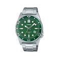 thumbnail image 1 of Casio Standard Montre pour Homme Analogique en Acier Inoxydable, Cadran Vert, Quartz MTD-135D-3AV, 1 of 1