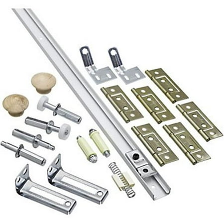 National Hardware N343-731 391D Folding Door Hardware Set in White
