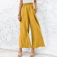 thumbnail image 2 of adviicd Women'S Casual Pants With Pockets Casual Summer Dresses For Women Women’s Super Stretch Pull-On Millennium Ankle Pants Yellow XL, 2 of 4