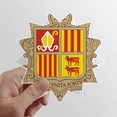 thumbnail image 1 of Andorra La Vella Andorra National Emblem Sun Vinyl Sticker Luggage Graffiti Flower Decal, 1 of 3