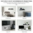 thumbnail image 4 of Projector Shelf Metal Floating Shelf for Projector Wall Mount Wifi Router Shelf Easy to Install Floating Projector Shelf for DVD Player Cable Box Smart Speaker, 4 of 8