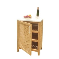 Grade A Teak Wood Outdoor Patio Ventura Teak Cabinet with 1 Door