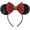 Classic Red, variant on CLGIFT Christmas mouse Ears headband pick your color Holiday mouse Ears Christmas white mouse Ears