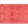 thumbnail image 1 of Ahgly Company Machine Washable Indoor Rectangle Abstract Red Modern Area Rugs, 7' x 10', 1 of 4