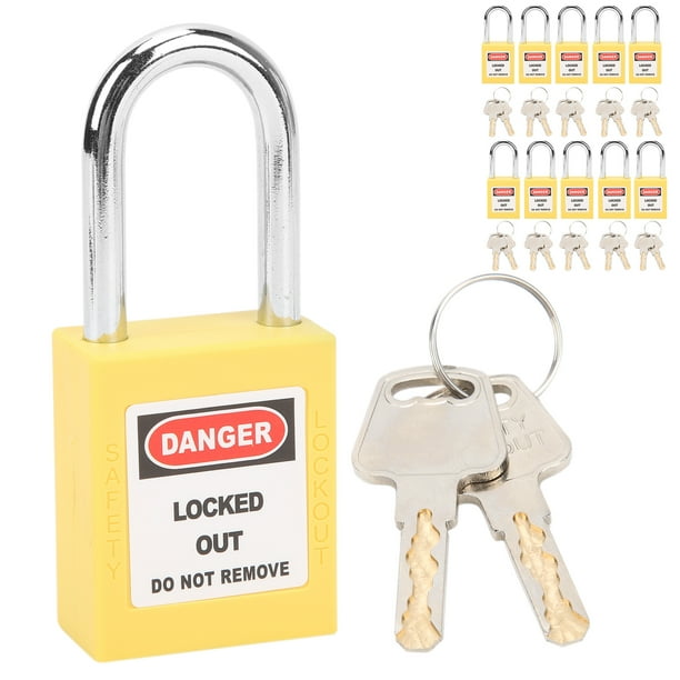 Lockout Lock, Lockout Insulation LOTO Lock 10 Sets Tagout Lock For