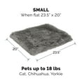 thumbnail image 4 of FurHaven | Convertible Self-Warming Cuddle Pet Mat & Bed for Dogs & Cats, Gray, Small, 4 of 11