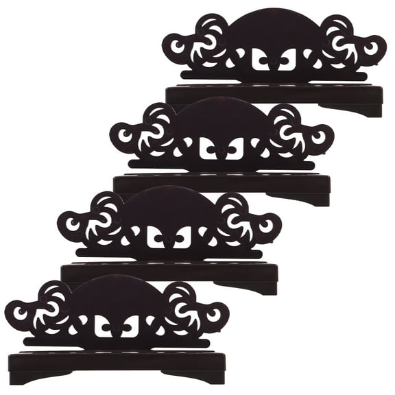 4pcs Folding Fan Stand Display Base Decorative Hand Fan Rack Holder