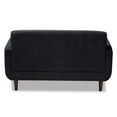 thumbnail image 4 of Baxton Studio Allister Dark Grey Fabric Upholstered Loveseat, 4 of 9