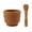 Wooden Color, variant on Garlic Masher Manual Plastic Mortar Pestle Set Garlic Herb Spice Grinder Crusher Bowl for Kitchen Ideal for Guacamole Seasonings Paste Ginger More