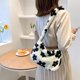 thumbnail image 2 of Bolso de felpa para las axilas, bolso de hombro mullido para mujer, bolso de mano peludo para mujer para otoño e invierno, 2 of 5