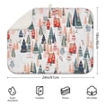 thumbnail image 2 of Christmas Tree and House Pattern Dish Drying Mat for Kitchen 1 Pack, Ultra Absorbent Microfiber Dishes Drainer Mats,18x24in(46x61cm), 2 of 4