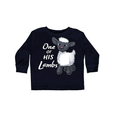 

Inktastic One of His Lambs- Easter sheep Gift Toddler Boy or Toddler Girl Long Sleeve T-Shirt