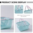 thumbnail image 3 of 2 Pcs Mini Toy Basket Kids Grocery Basket with Handles Easter Eggs Baskets Kitchen Pretend Play Small Storage Basket Toy for Kids Toddlers Party Favors Blue Pink, 3 of 6