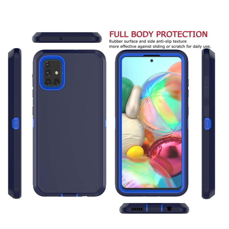 Galaxy A51 4G Cases, Sturdy Phone Case for Samsung Galaxy A51 4G 6.5,  Tekcoo Full-Body Shockproof Protection Heavy Duty Armor Hard Plastic &  Shock Absorption Rubber Rugged Bumper 3-in-1 Case Cover 