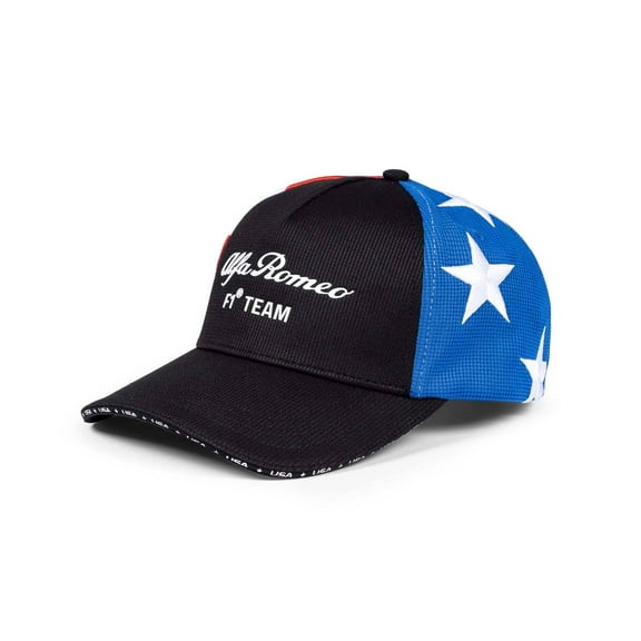 Alfa Romeo Racing F1 Special Edition Stars & Stripes USA GP Baseball Hat - Black