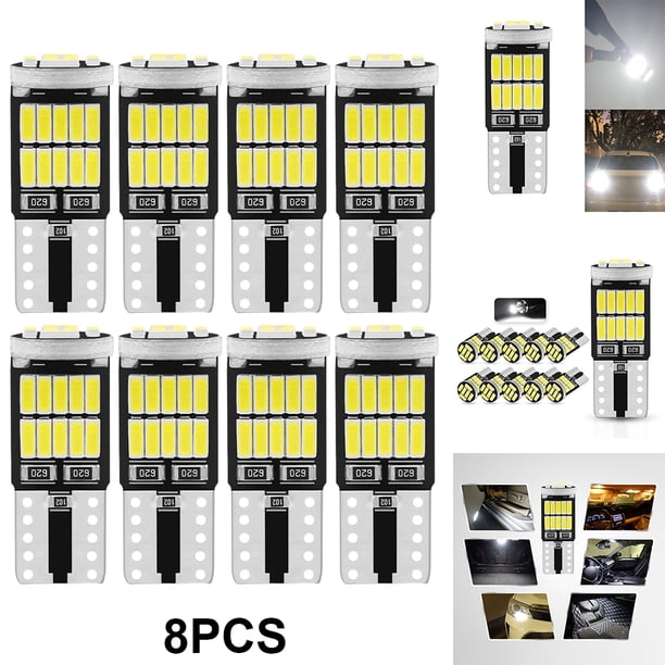 8PCS T10 W5W Lateral La Puerta Del Coche 26 SMD 4014 Bombilla Luces Instrumentos 12V para Automóviles Auto