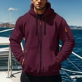 thumbnail image 2 of Maean Men's Hoodie Sweatshirt Zip up Long Sleeve Casual Fall Sweatshirts Coats with Pockets, 2 of 7