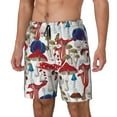 thumbnail image 2 of Balery Colorful Mushrooms (2) Mens Swim Trunks Swim Shorts for Men Quick Dry Inseam Beach Shorts with Compression Liner Pocket-Small, 2 of 9