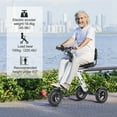 thumbnail image 2 of TopMate ES35 Powered Mobility Scooter 3 Wheels Foldable Trike with Backrest Seat for Adults, Lightweight Electric Scooter with Removable 36V 7.8AH Battery, Reverse & Key Switch for Commute and Travel, 2 of 7