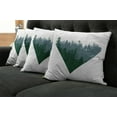 thumbnail image 5 of Ambesonne Forest Throw Pillow Cover 4 Pack, Coniferous Tree Design, 20", Dark Green Slate Blue, 5 of 5