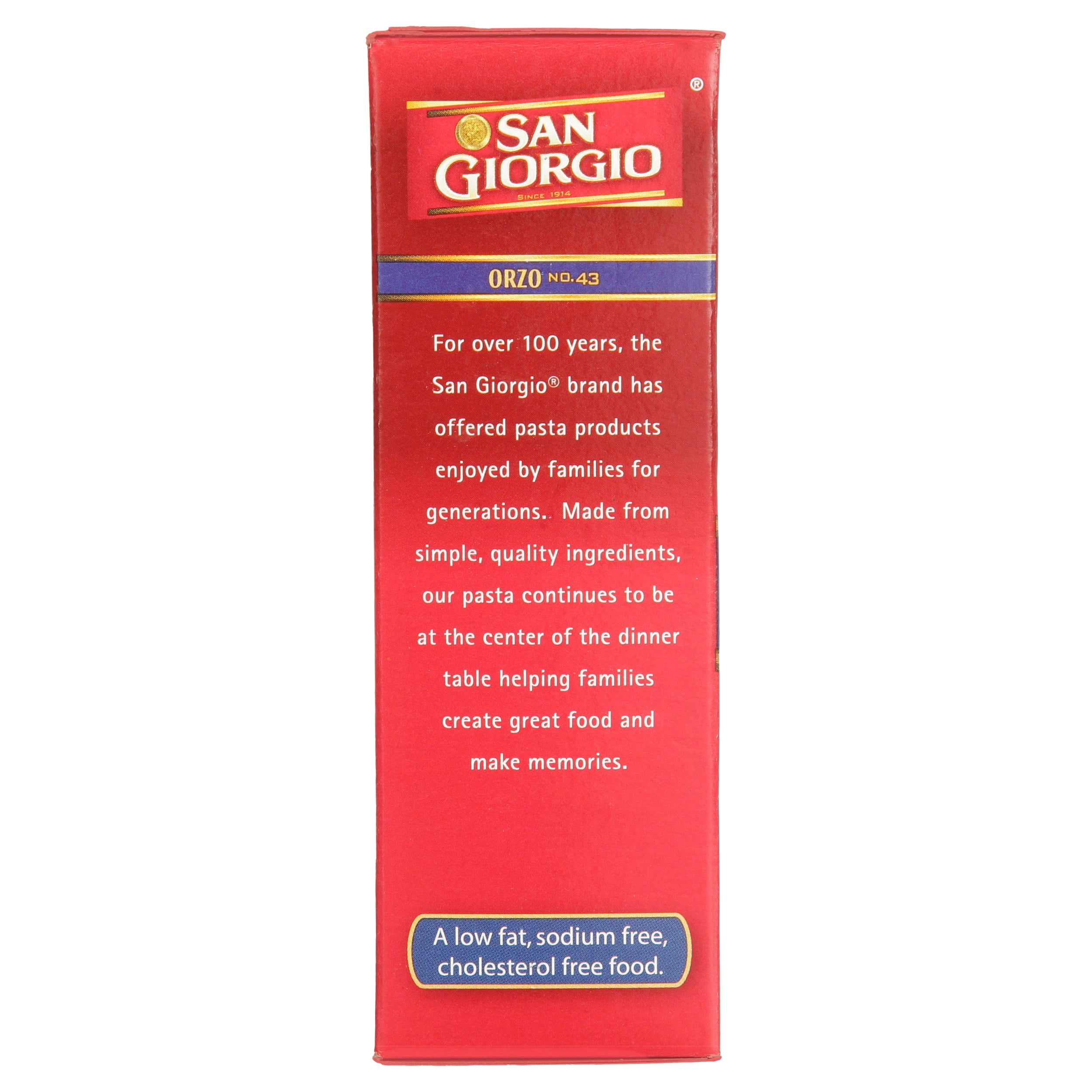 San Giorgio Orzo Pasta, 16-Ounce Box