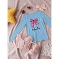 thumbnail image 3 of Princess Pink Bow Design Long Sleeve Toddler - Toddler Long Sleeve Tee, 3 of 4